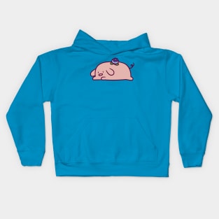 Blueberry Pig Kids Hoodie